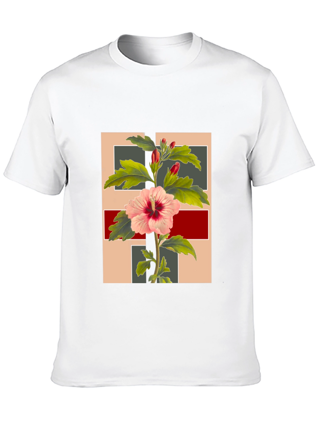Floral Graphic Tee - Stylish Botanical Print