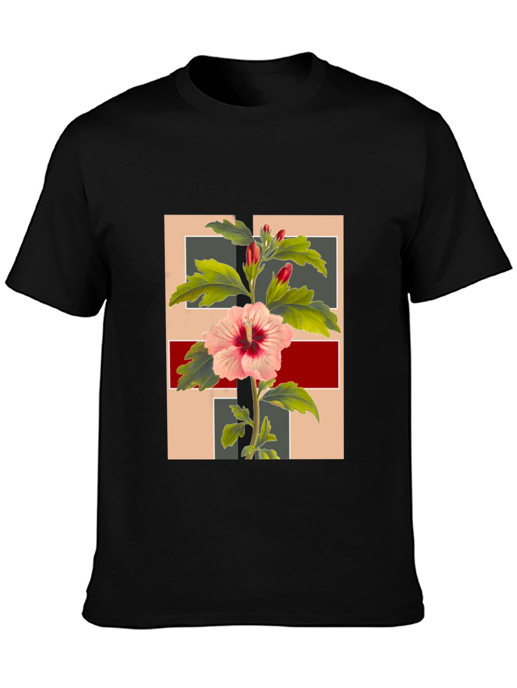 Floral Graphic Tee - Stylish Botanical Print