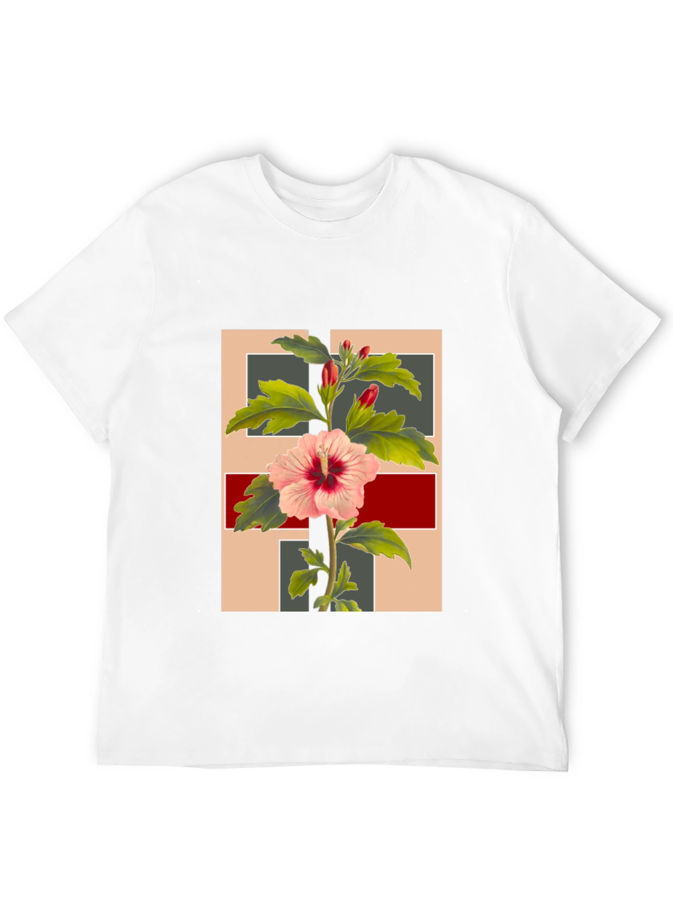 Floral Graphic Tee - Stylish Botanical Print