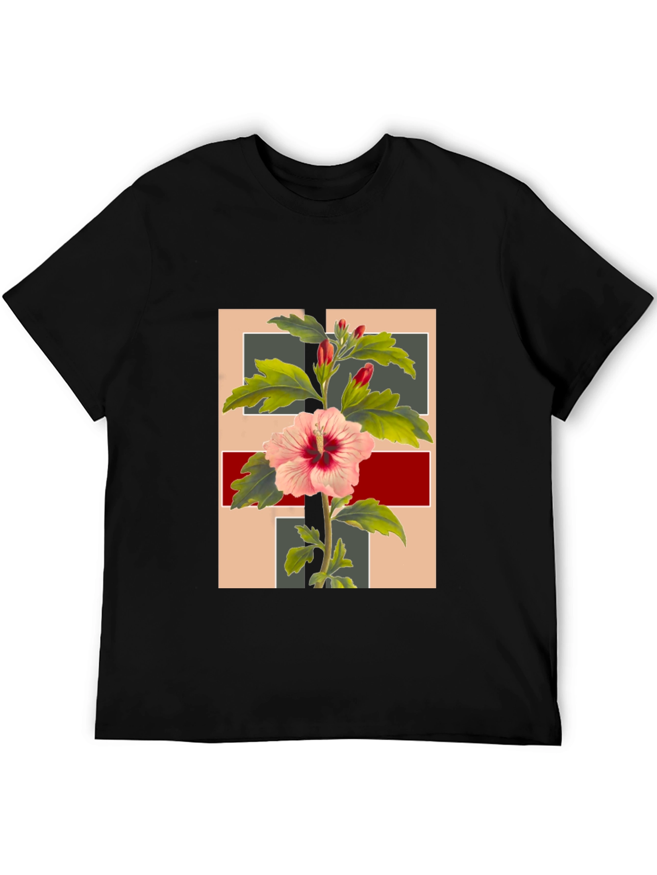 Floral Graphic Tee - Stylish Botanical Print