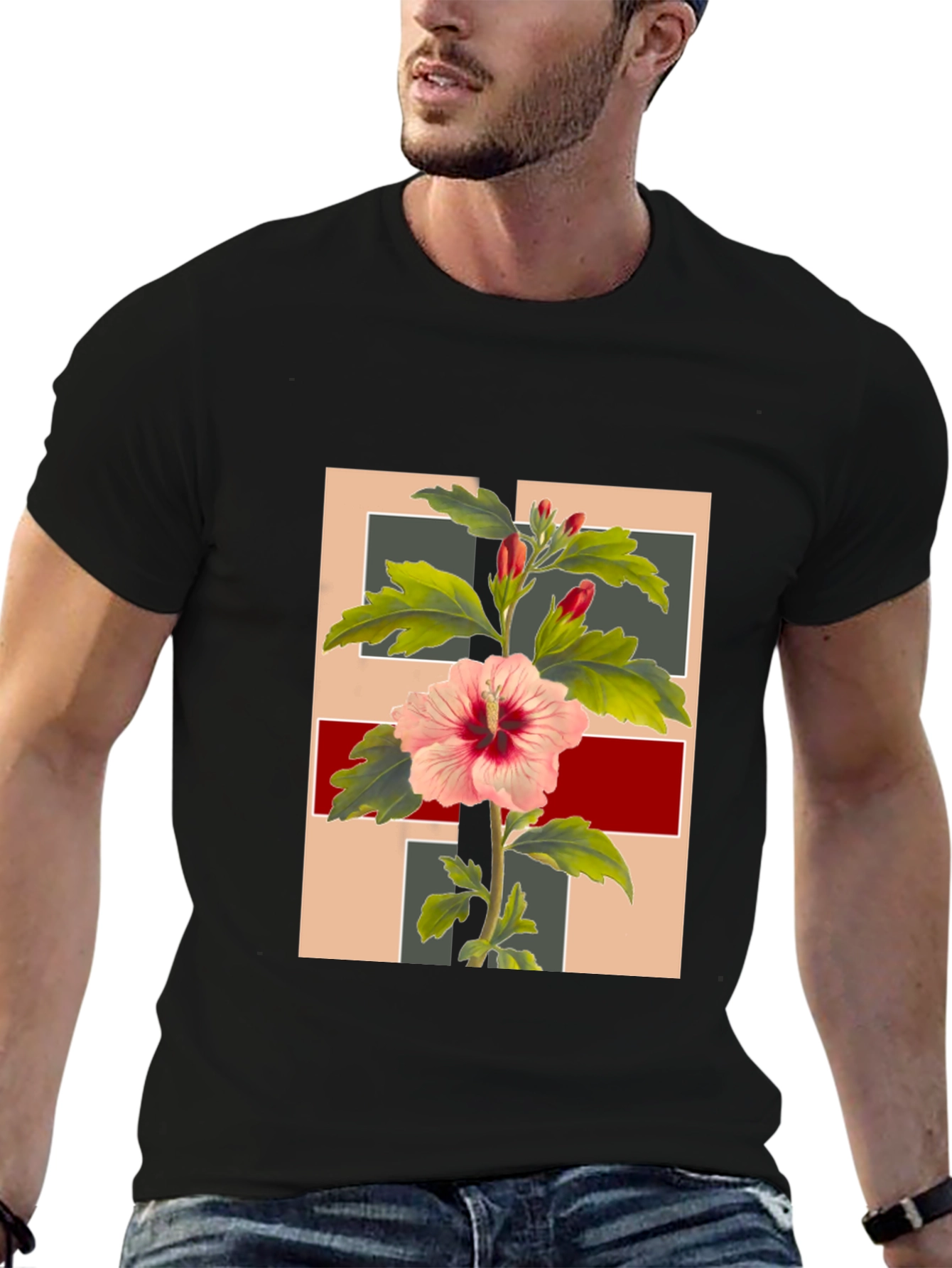 Floral Graphic Tee - Stylish Botanical Print