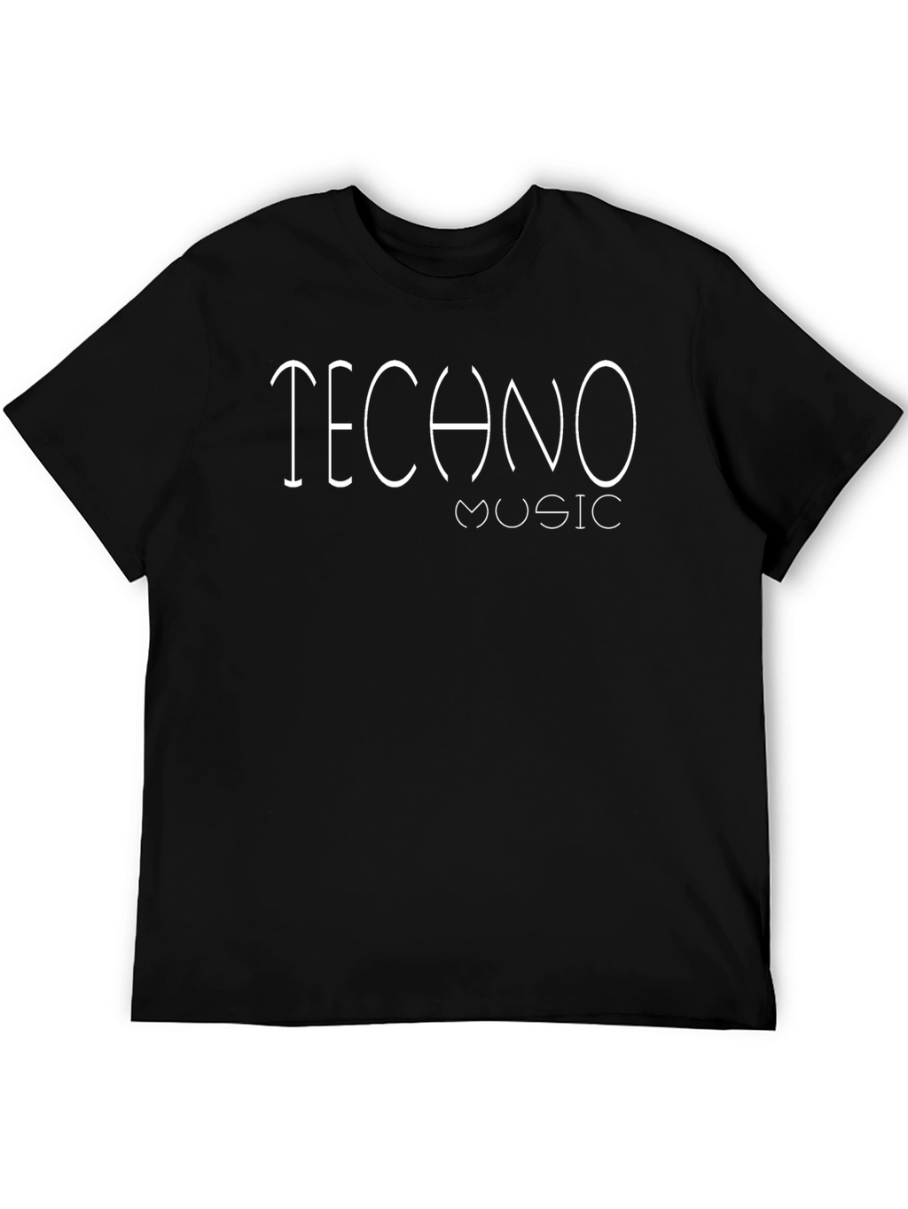 Techno Music Black T-Shirt