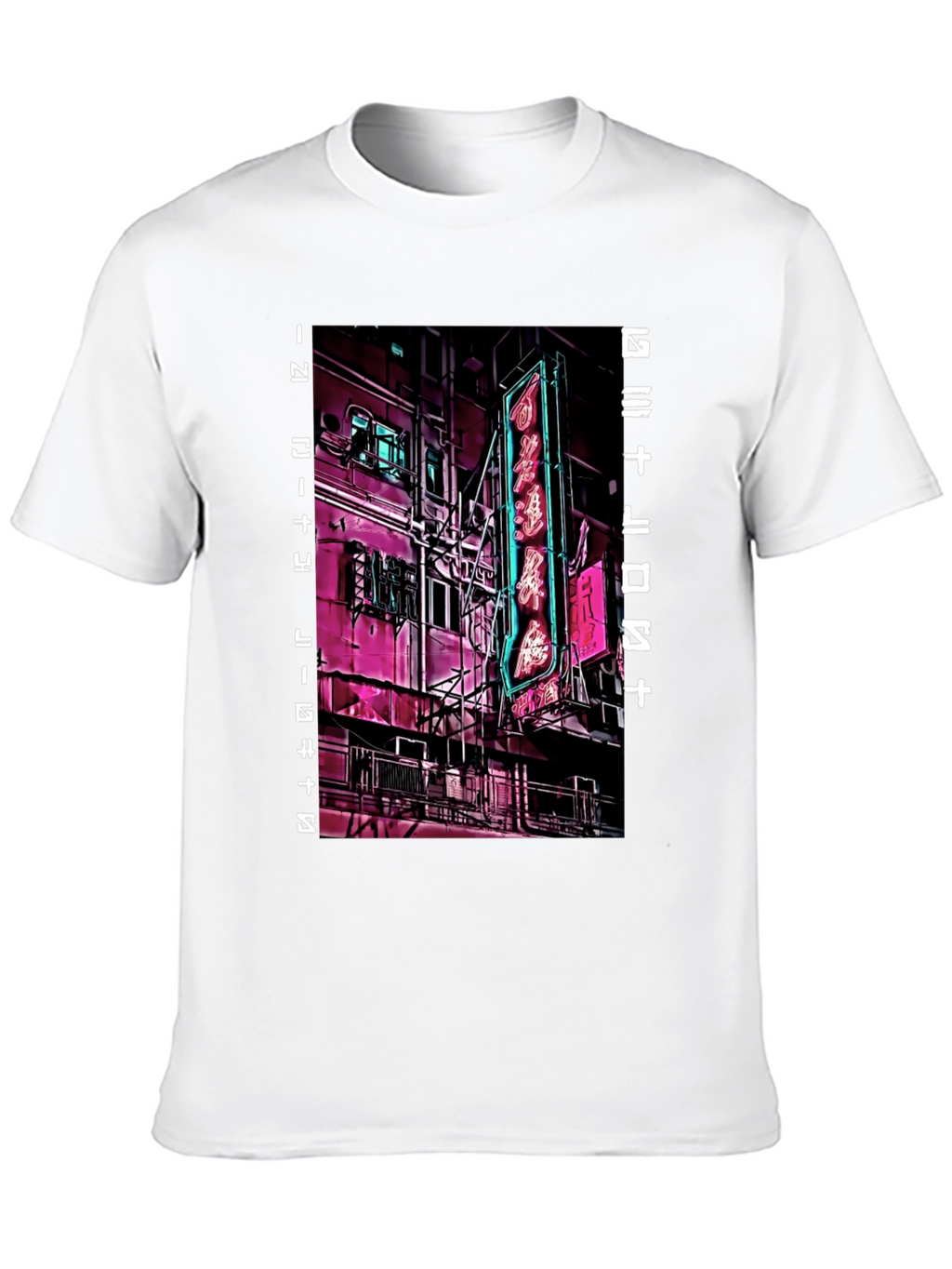 Cyberpunk Neon City T-Shirt