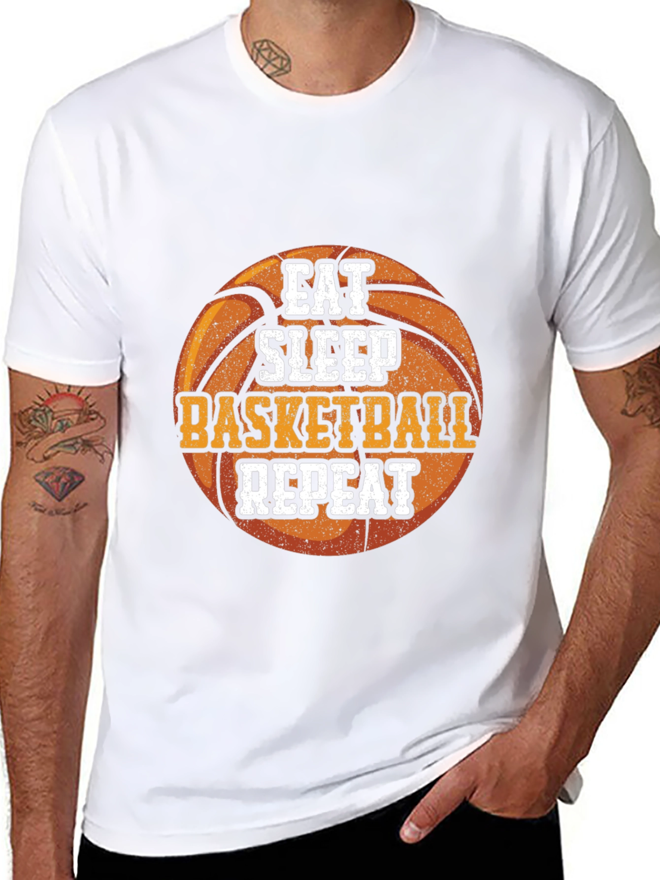 Eat Sleep Basketball Repeat T-Shirt