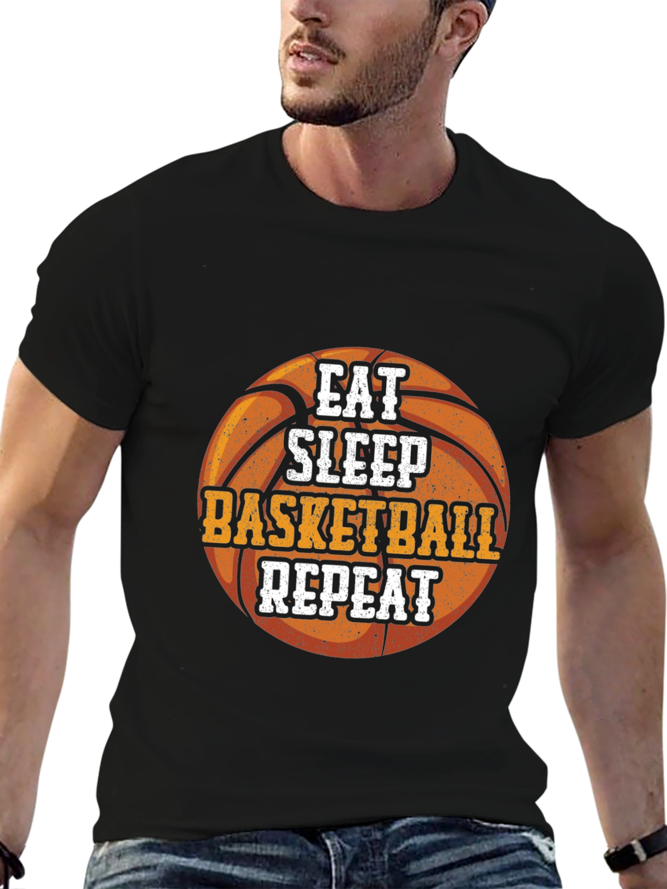 Eat Sleep Basketball Repeat T-Shirt