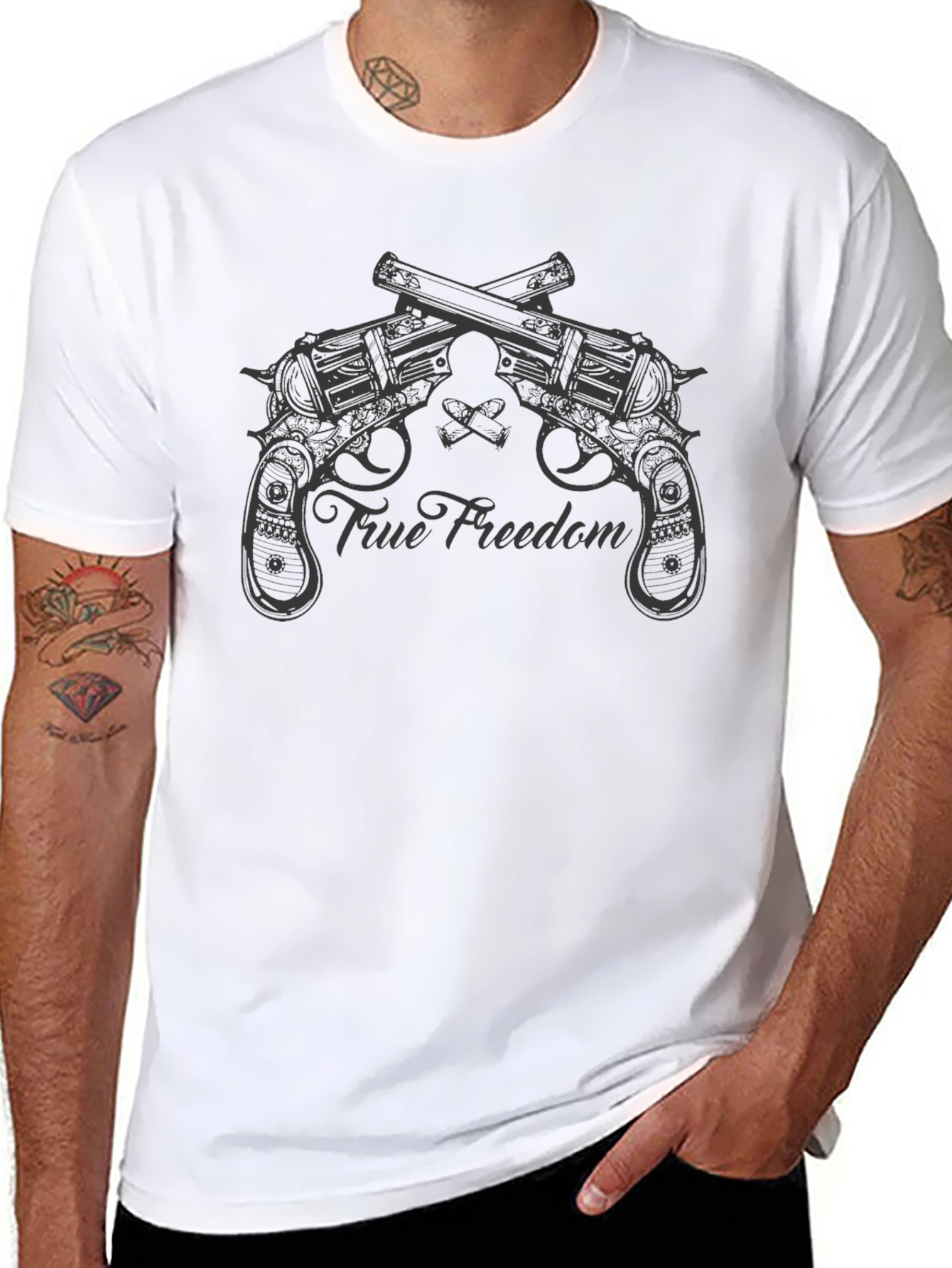 True Freedom Revolver Graphic T-Shirt