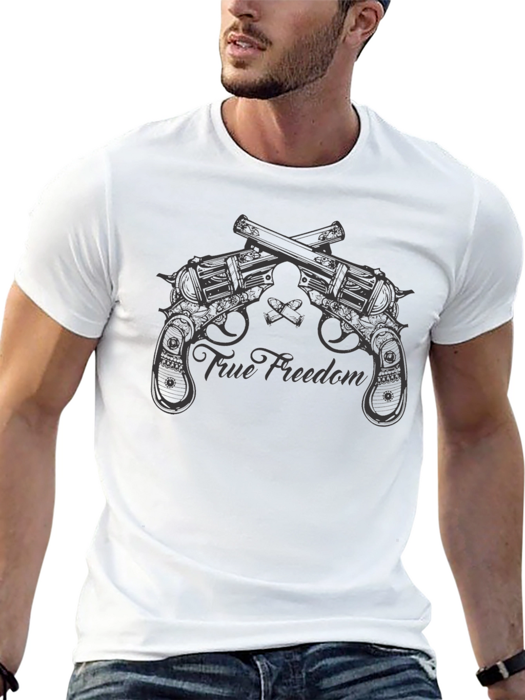 True Freedom Revolver Graphic T-Shirt