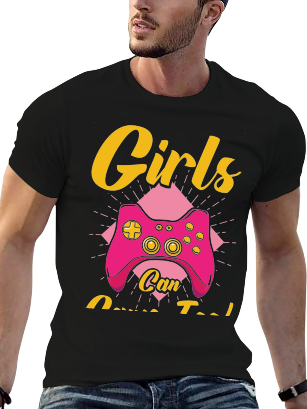 Girls Can Game Too T-Shirt