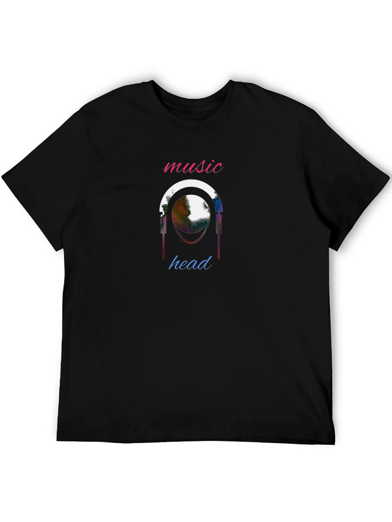 Music Head Graphic T-Shirt - Unique Design
