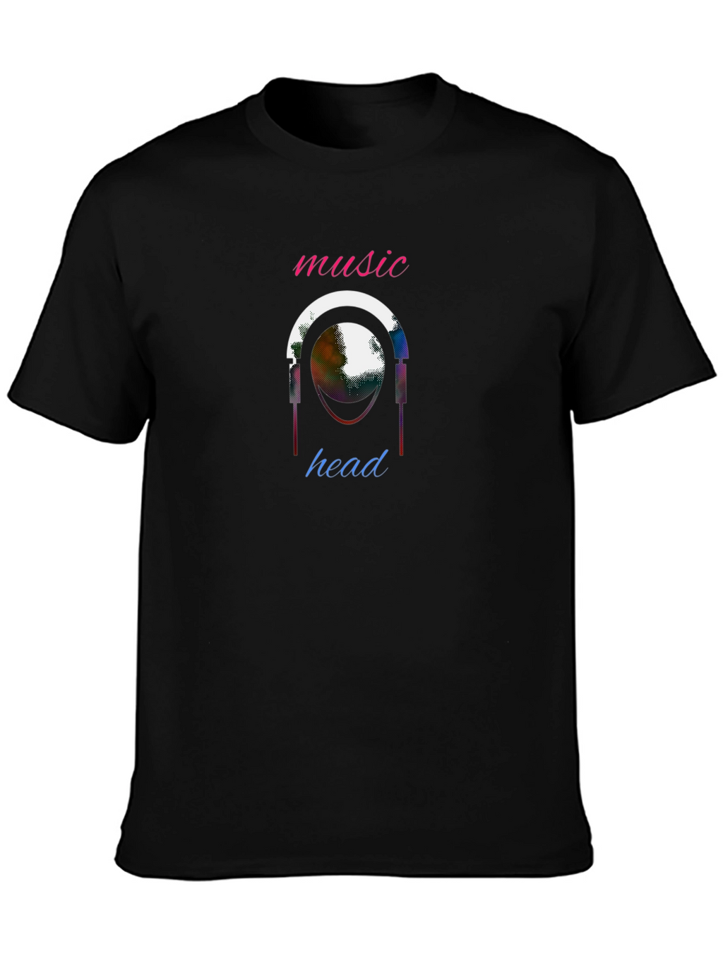 Music Head Graphic T-Shirt - Unique Design