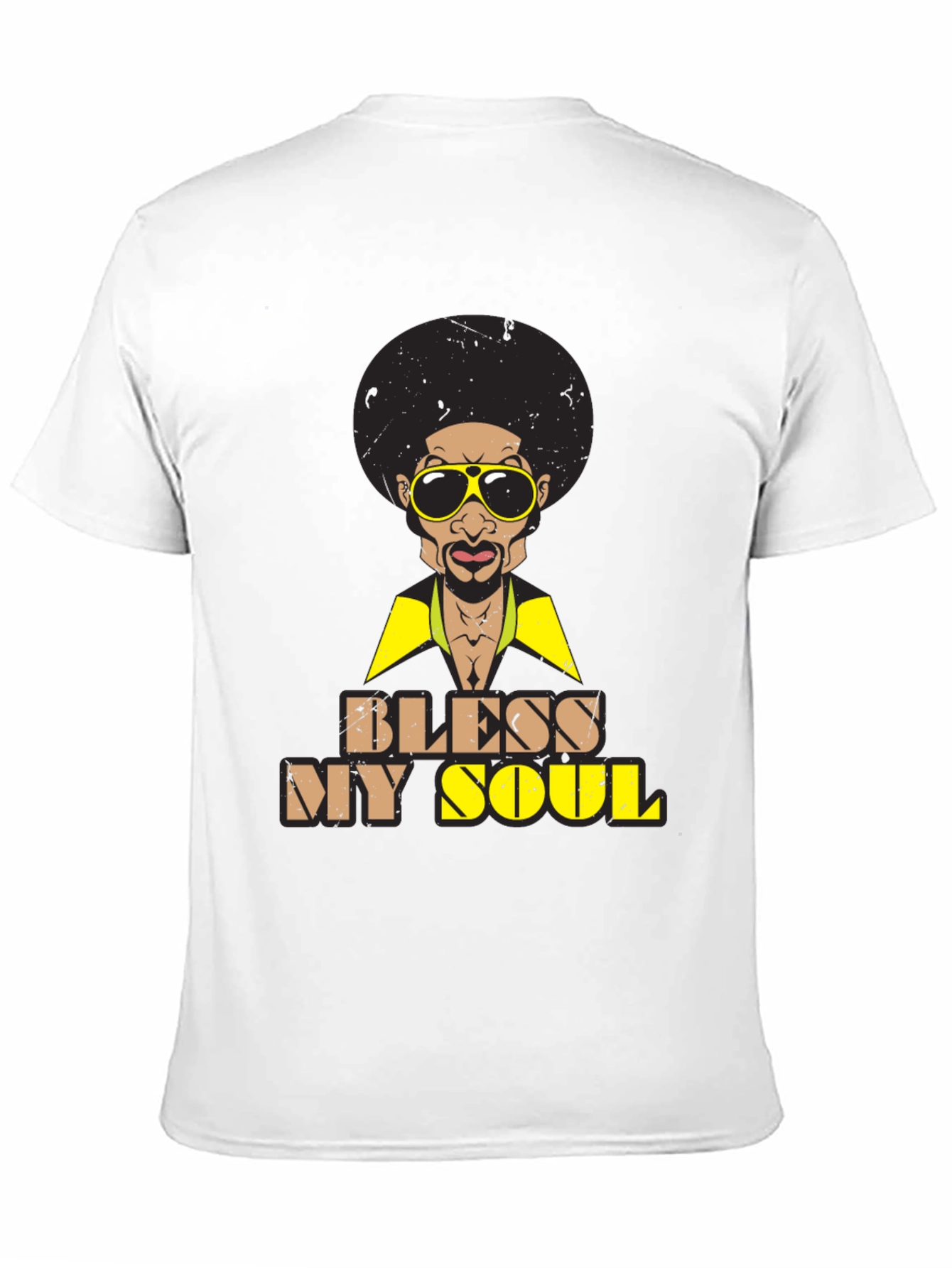 Bless My Soul Retro Graphic Tee - Black