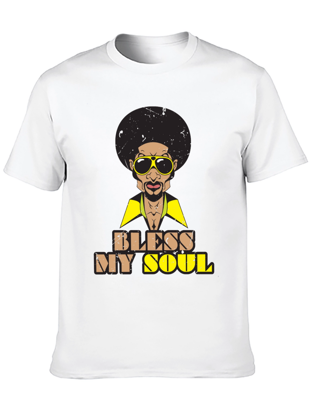 Bless My Soul Retro Graphic Tee - Black