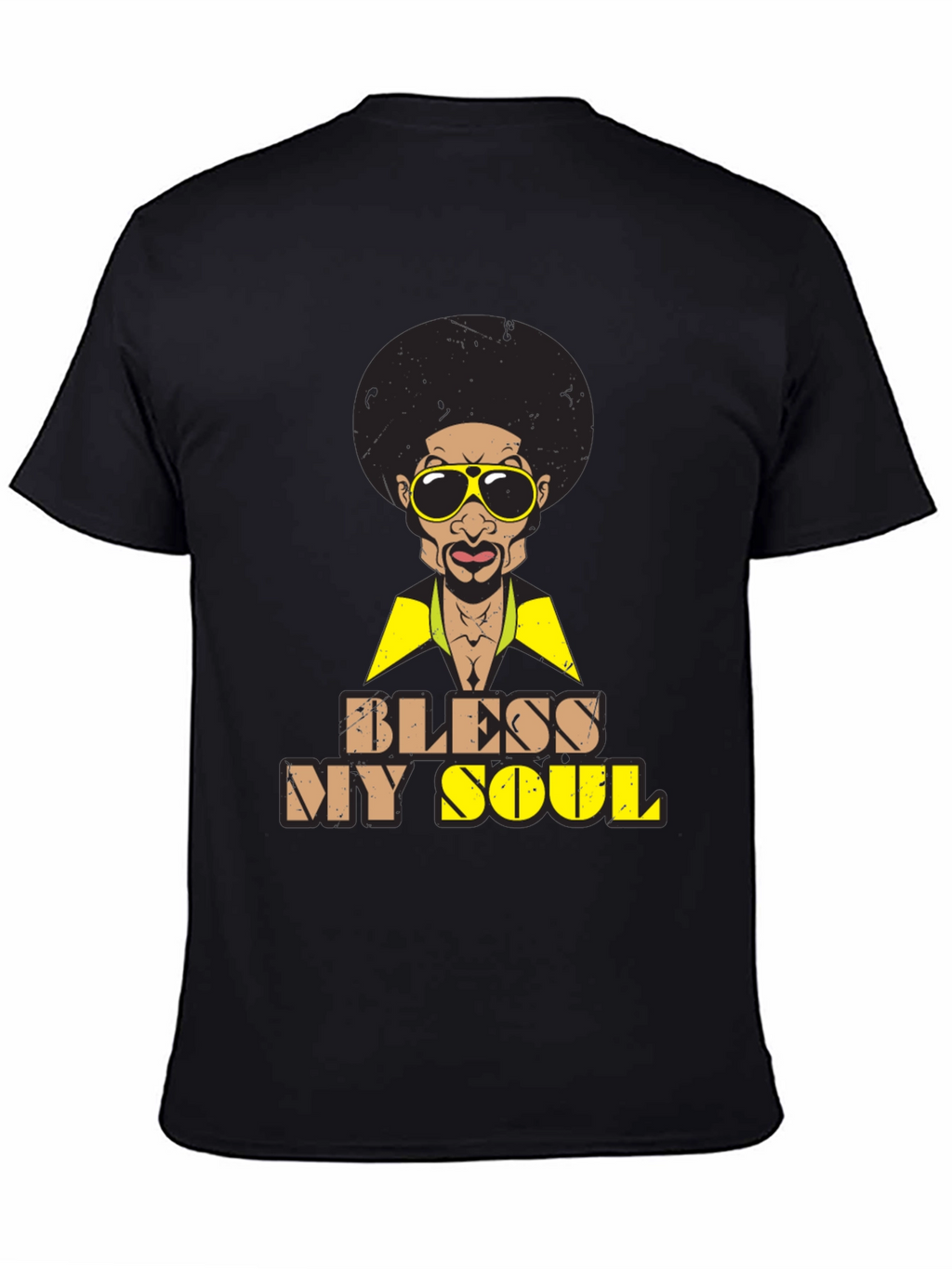 Bless My Soul Retro Graphic Tee - Black