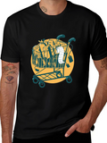 Grocery Cart Graphic Tee - Black Cotton T-Shirt