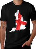 England Flag Map Graphic T-Shirt