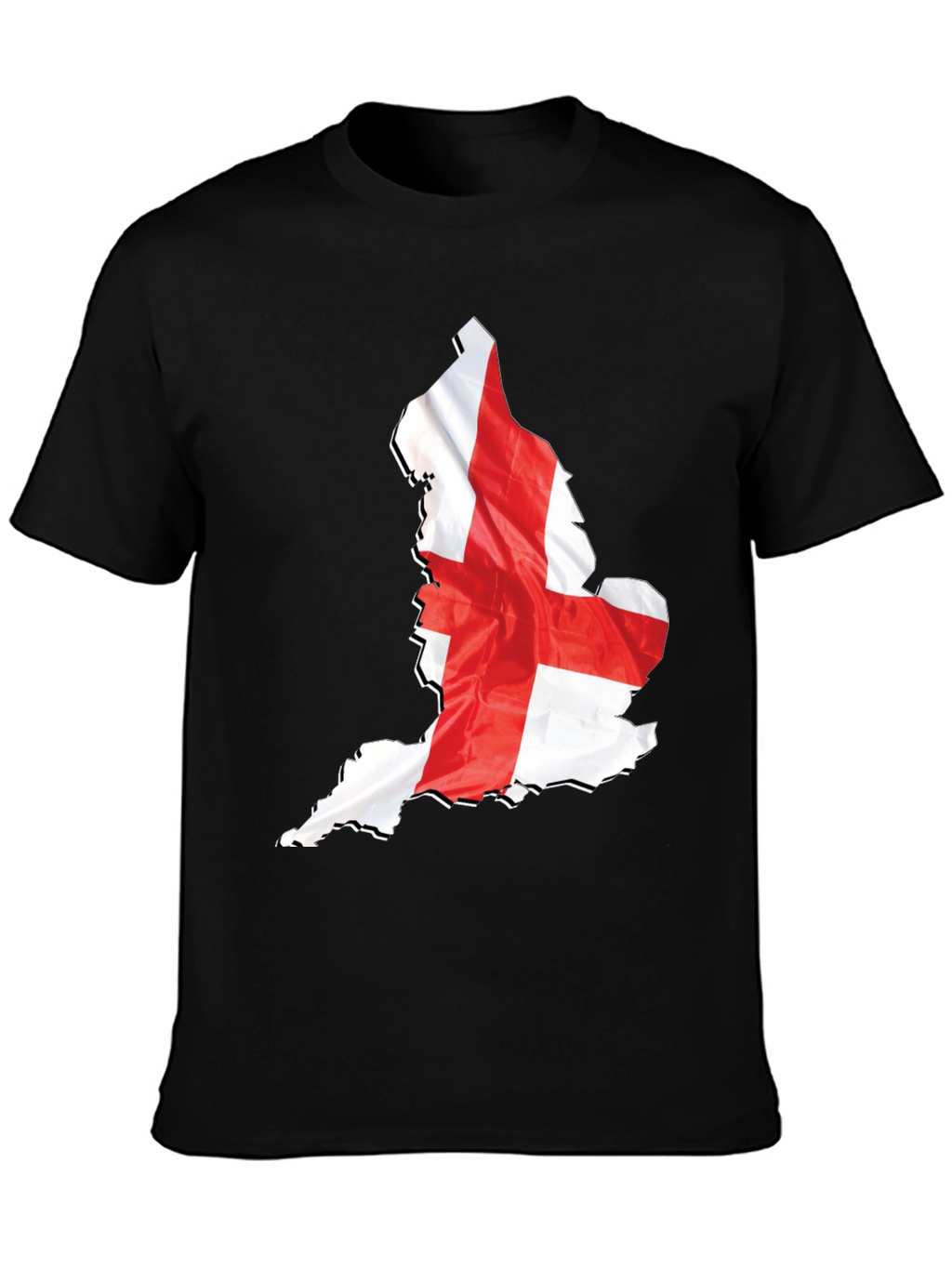 England Flag Map Graphic T-Shirt