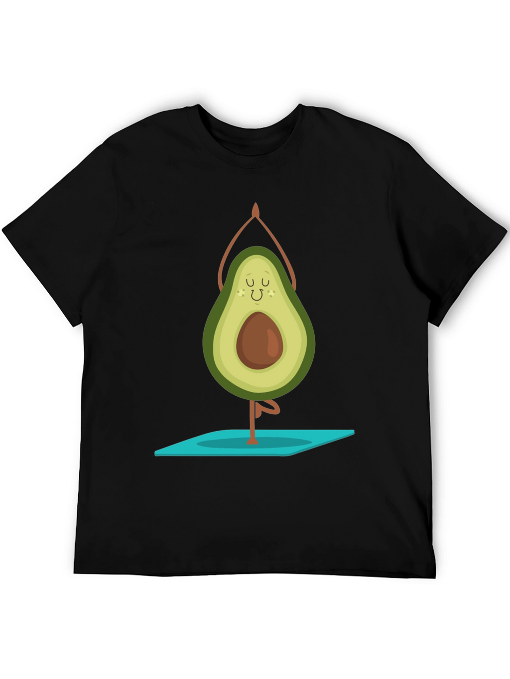 Yoga Avocado Black T-Shirt