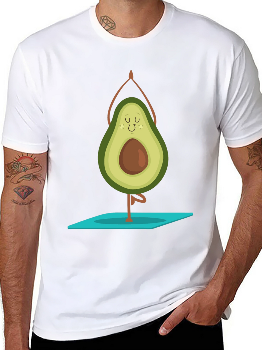 Yoga Avocado Black T-Shirt