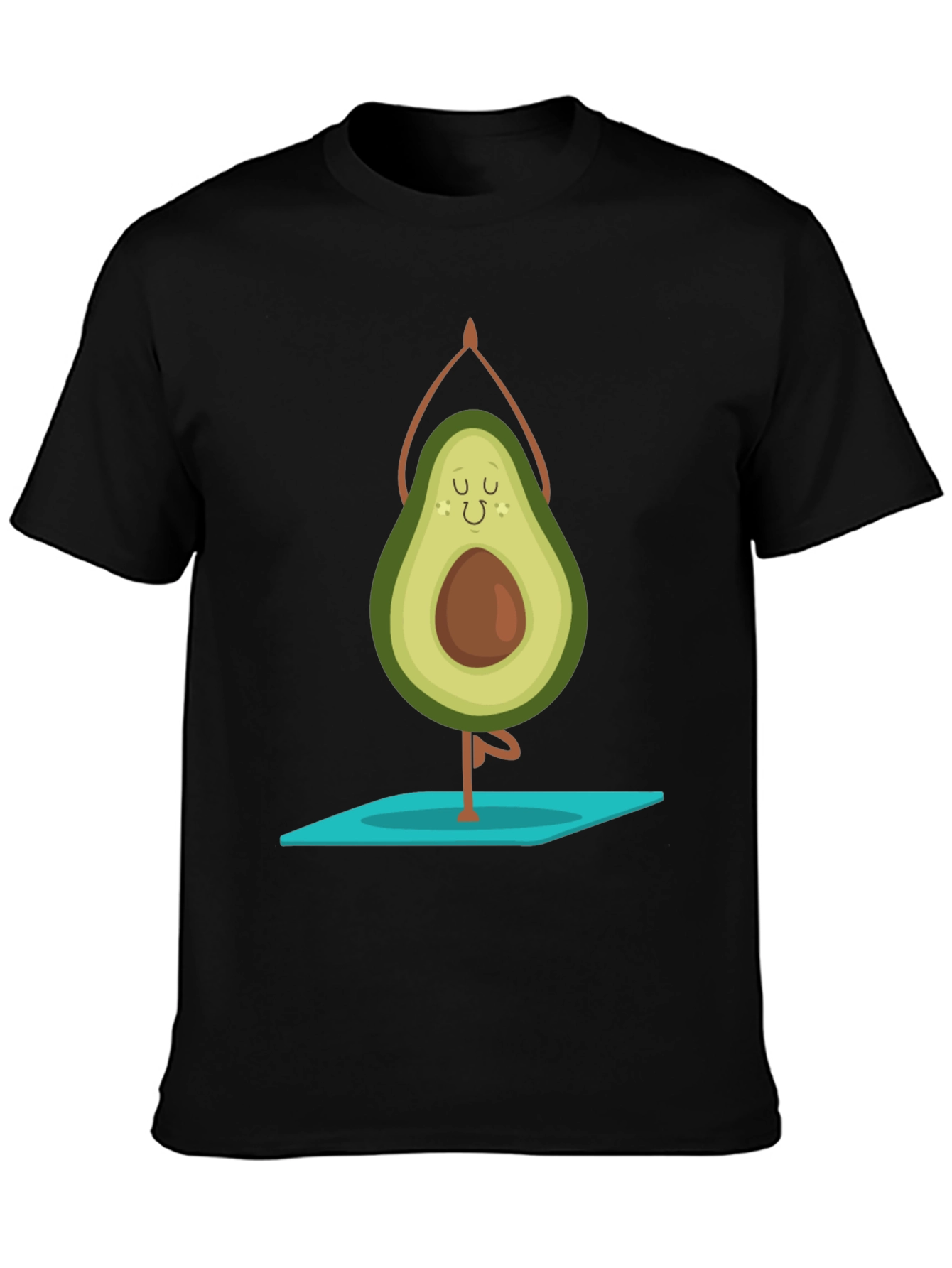 Yoga Avocado Black T-Shirt