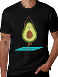 Yoga Avocado Black T-Shirt