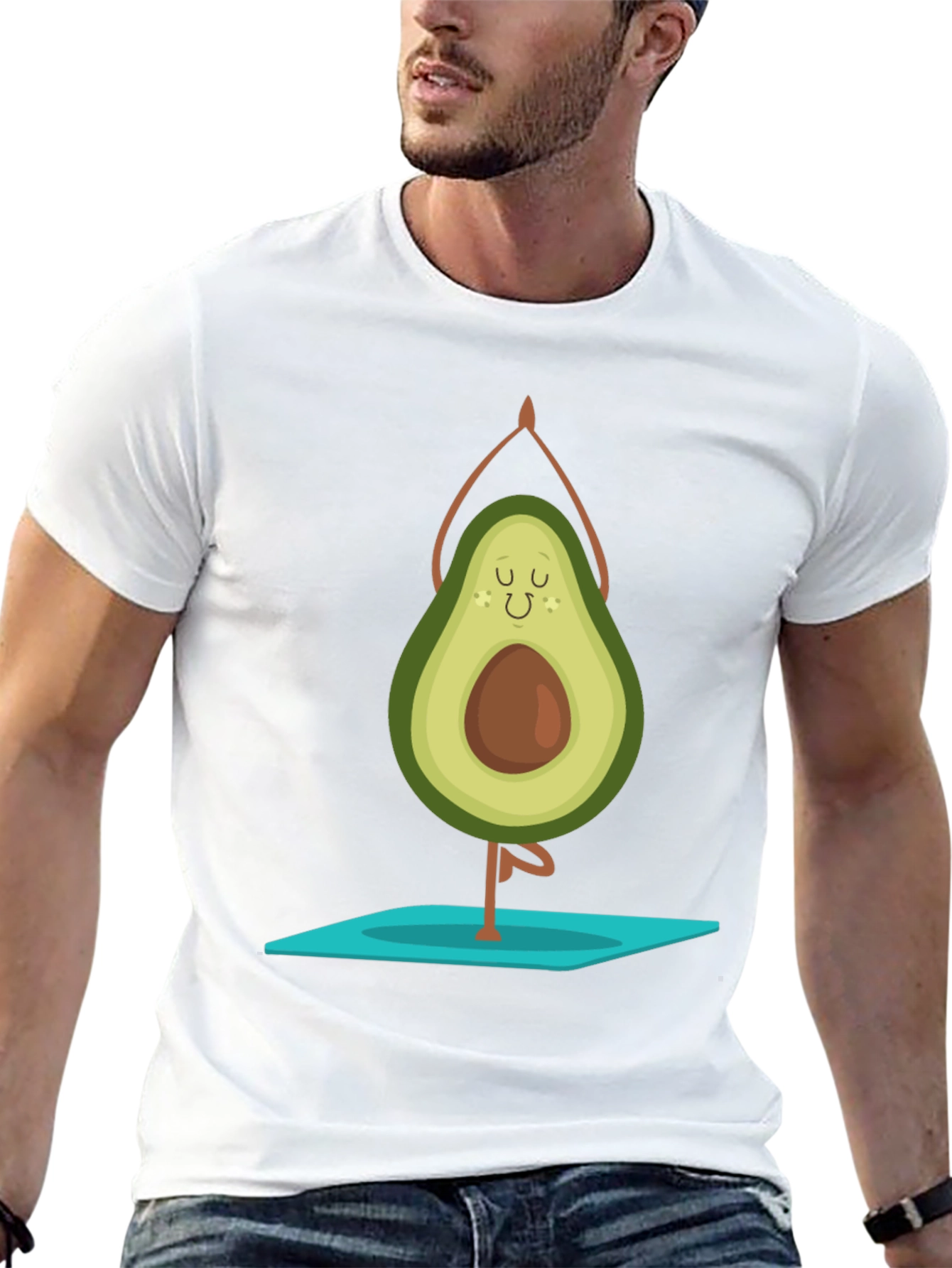 Yoga Avocado Black T-Shirt
