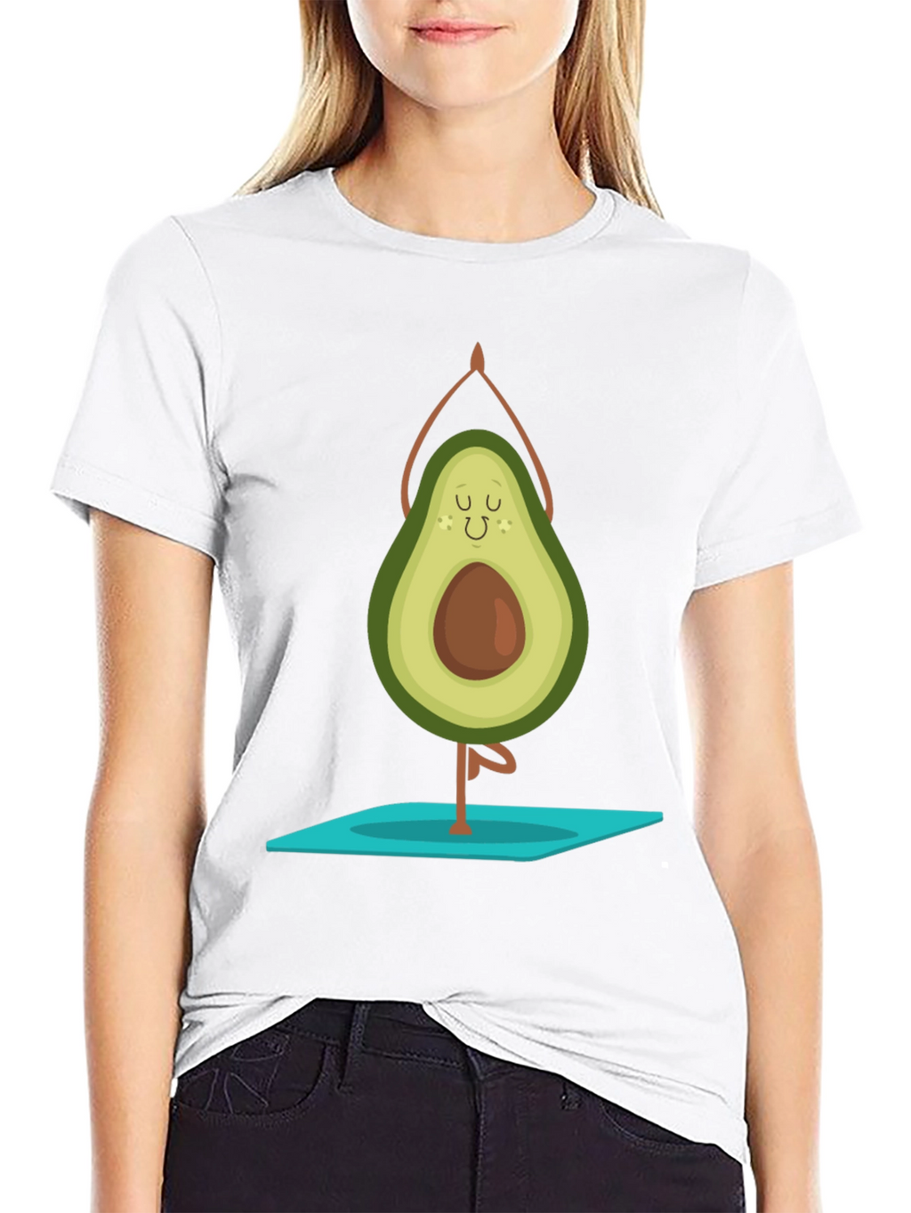 Yoga Avocado Black T-Shirt