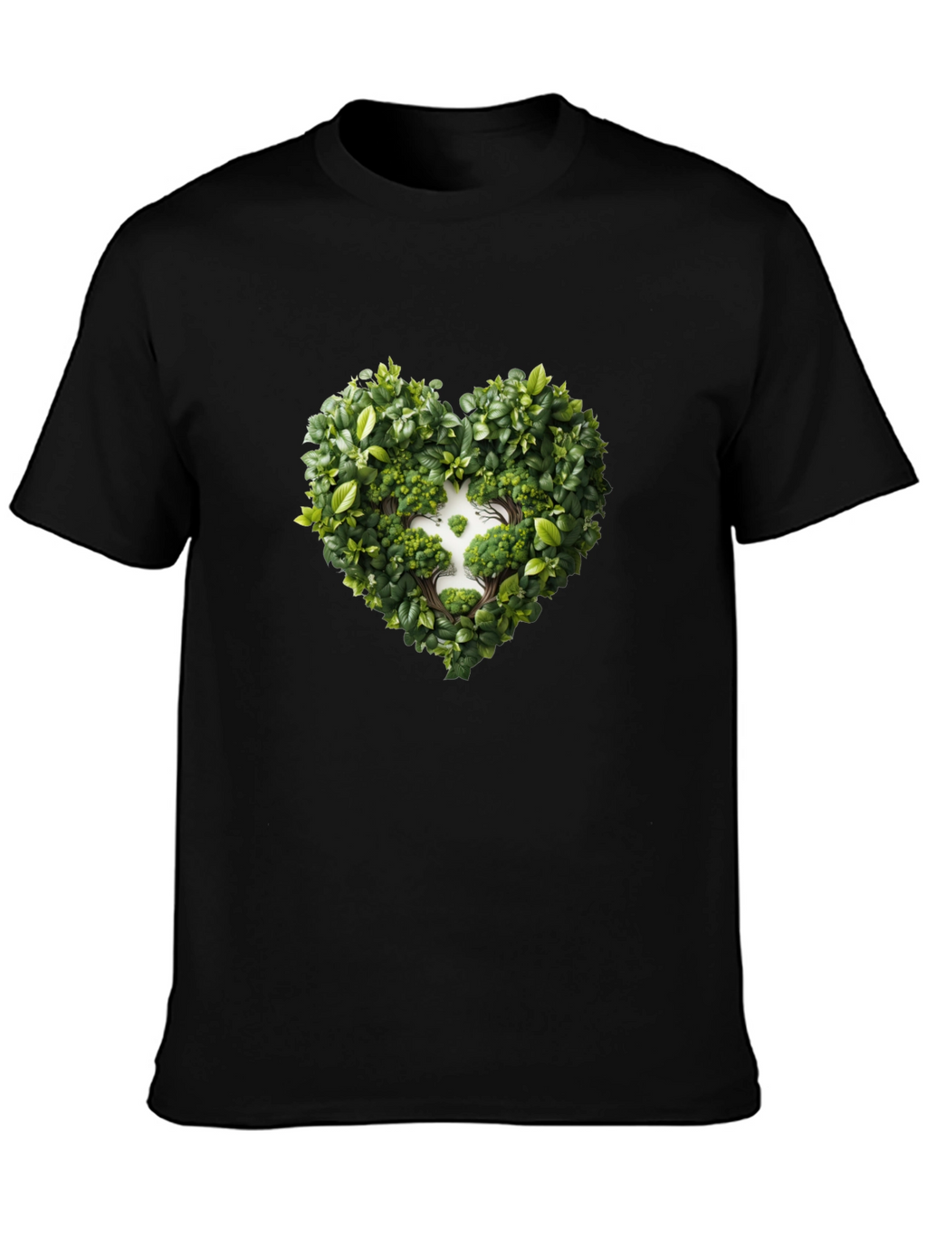 Nature Heart Black Tee