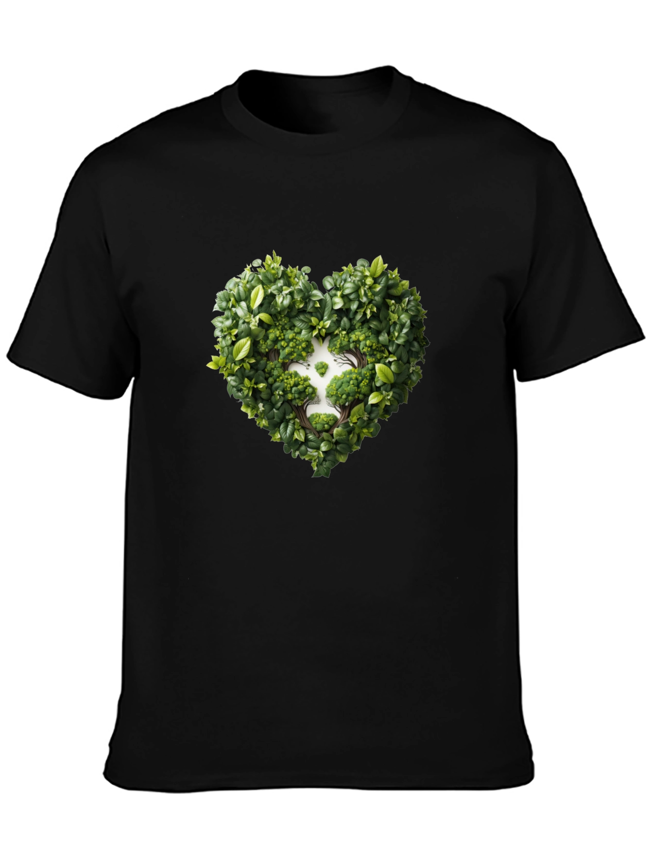 Nature Heart Black Tee