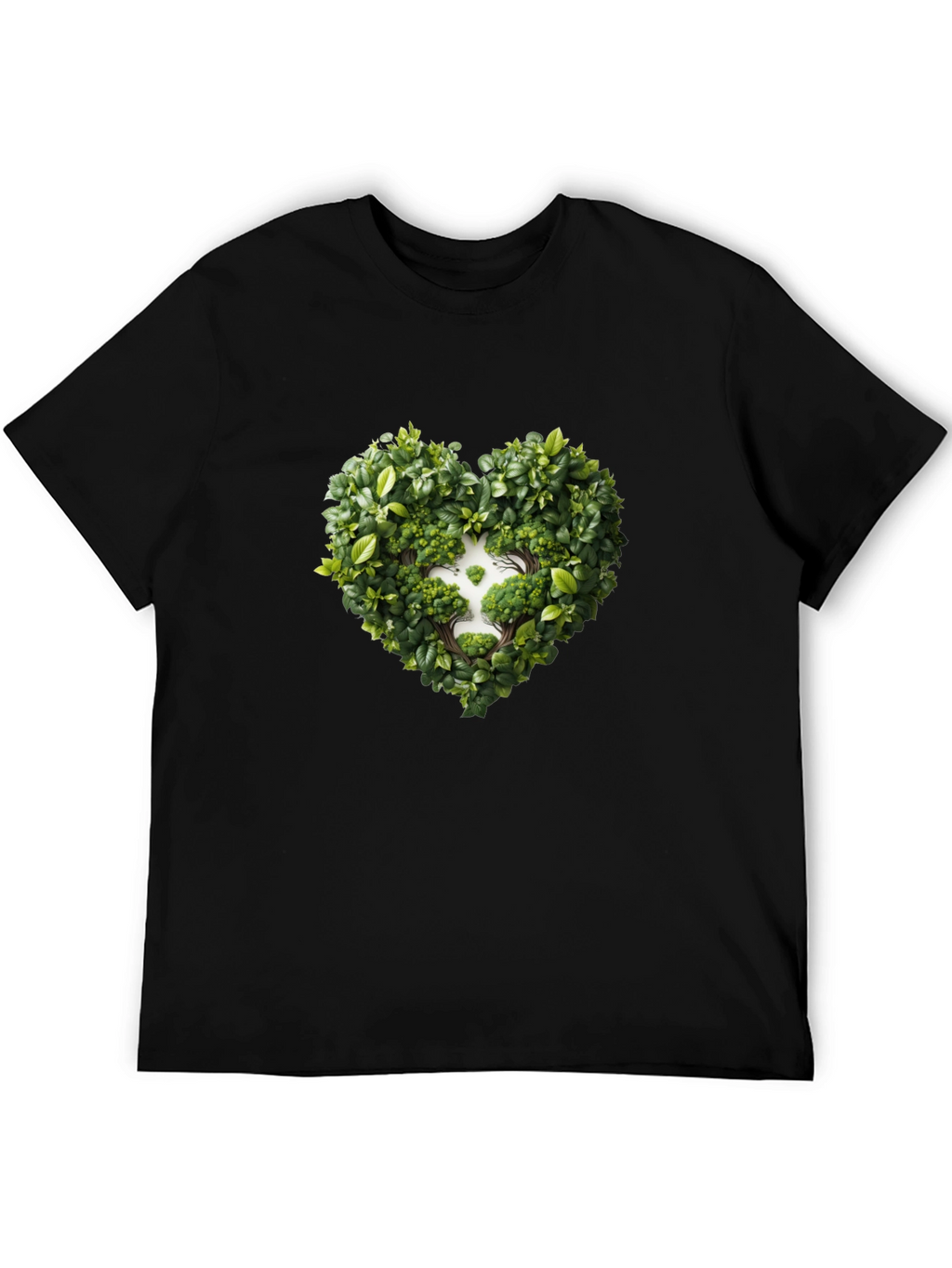 Nature Heart Black Tee