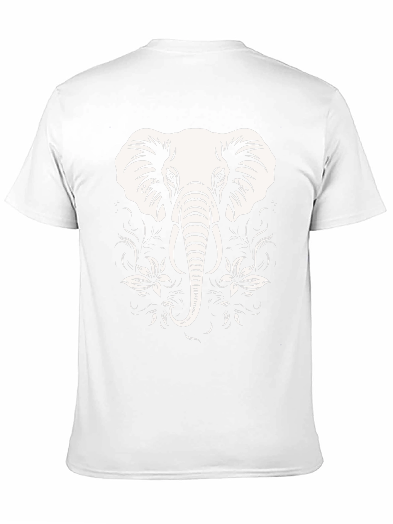 Elephant Graphic Tee - Black Cotton Blend