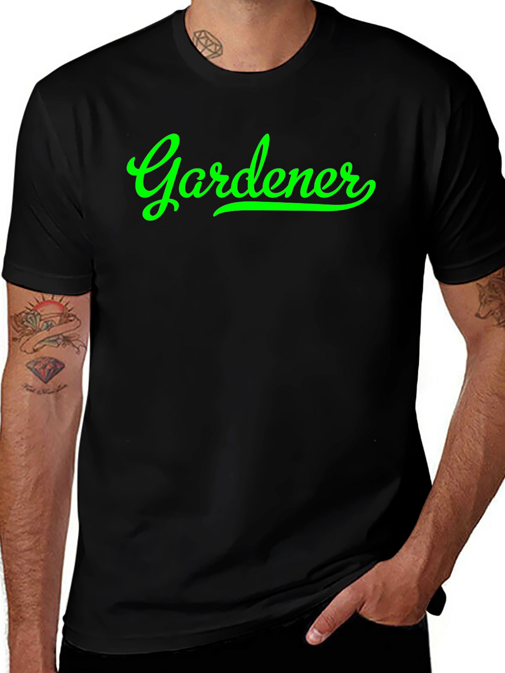 Gardener Graphic T-Shirt - Black Cotton Tee