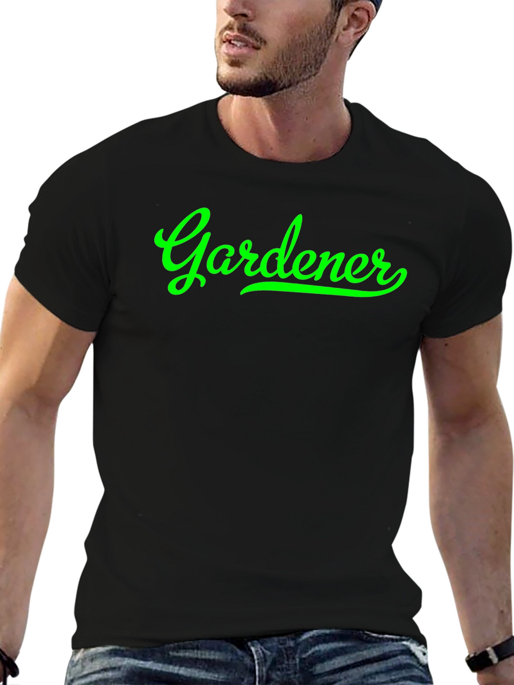 Gardener Graphic T-Shirt - Black Cotton Tee