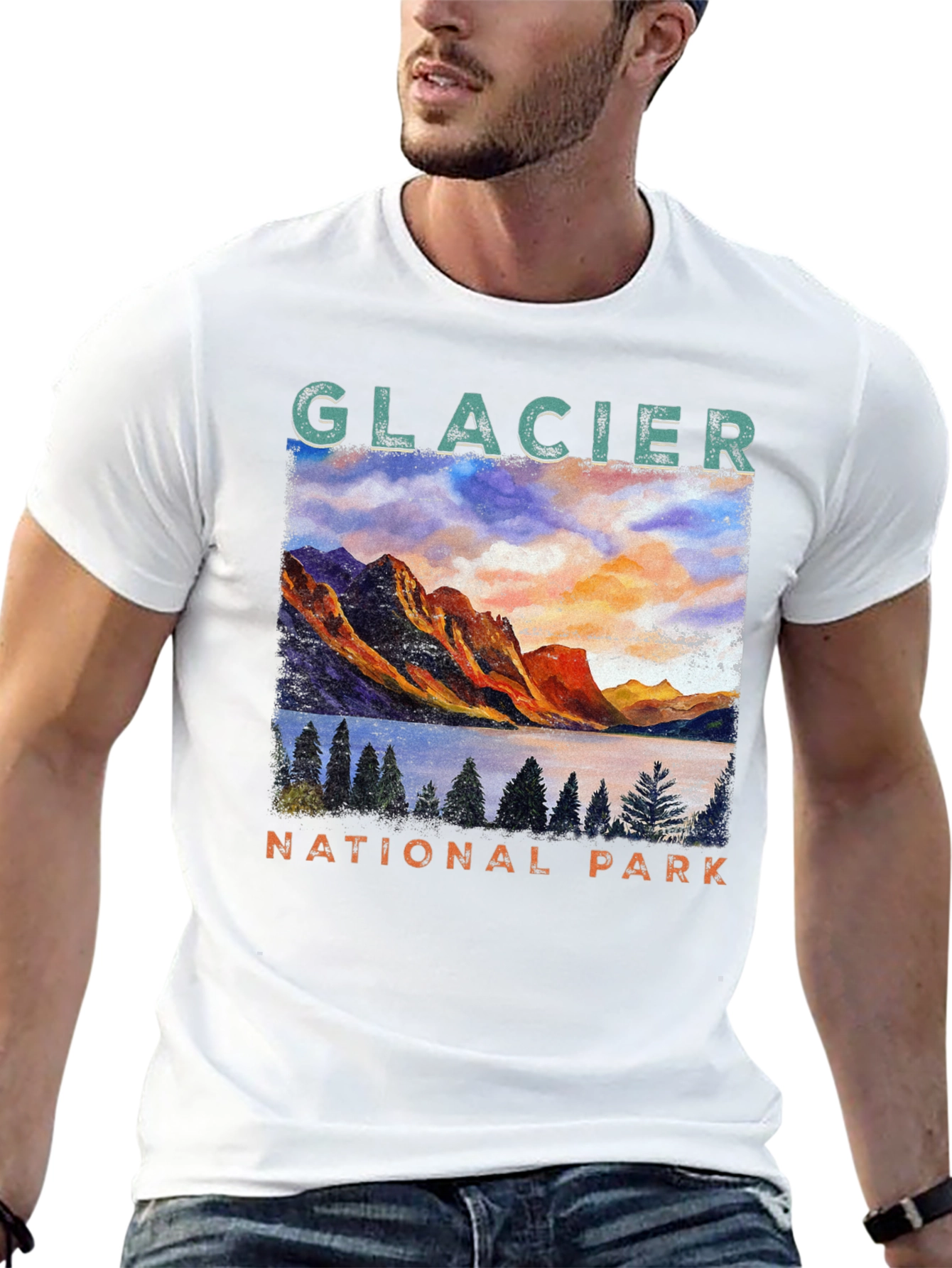 Glacier National Park Graphic T-Shirt
