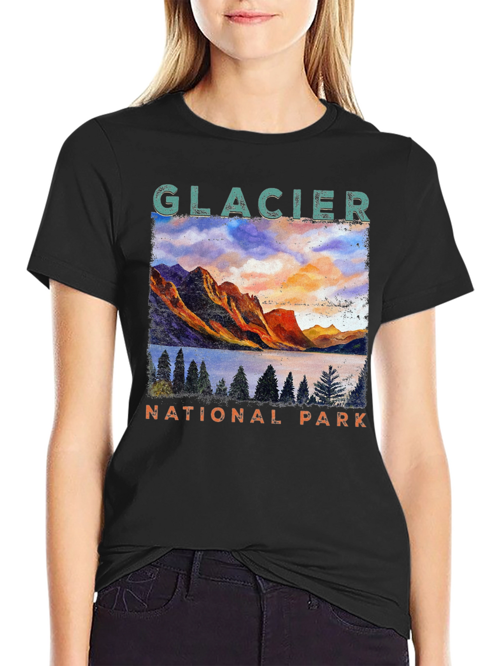 Glacier National Park Graphic T-Shirt