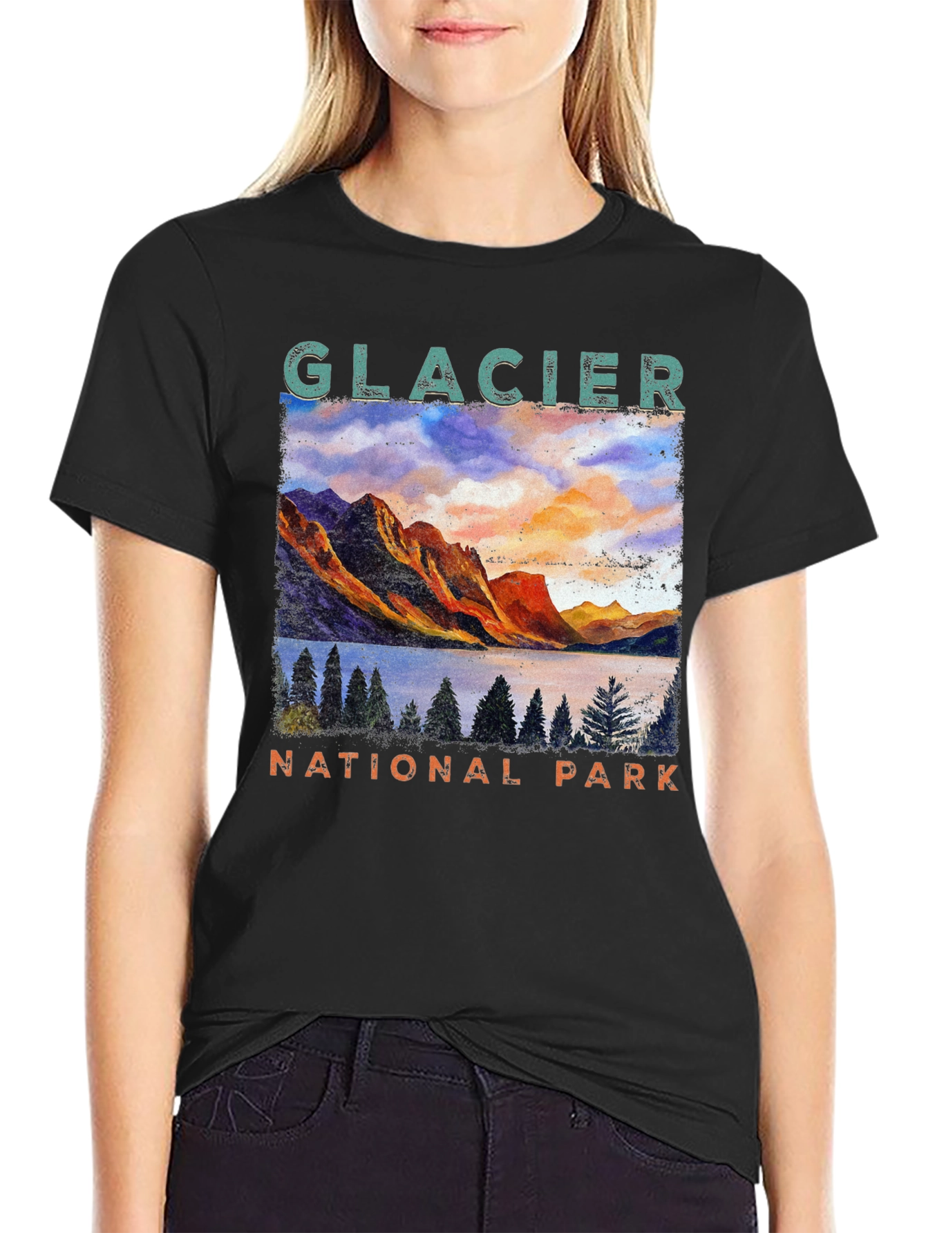 Glacier National Park Graphic T-Shirt