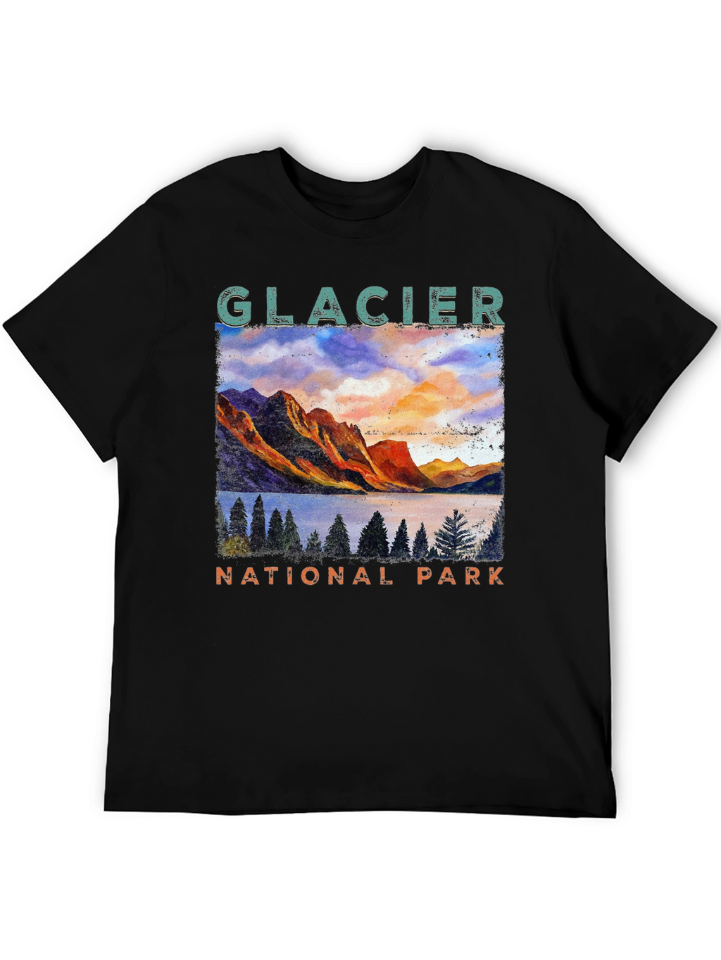 Glacier National Park Graphic T-Shirt