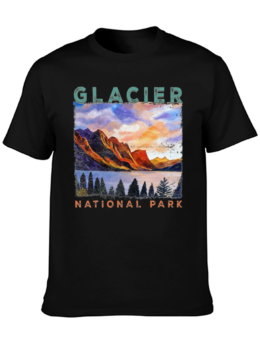 Glacier National Park Graphic T-Shirt