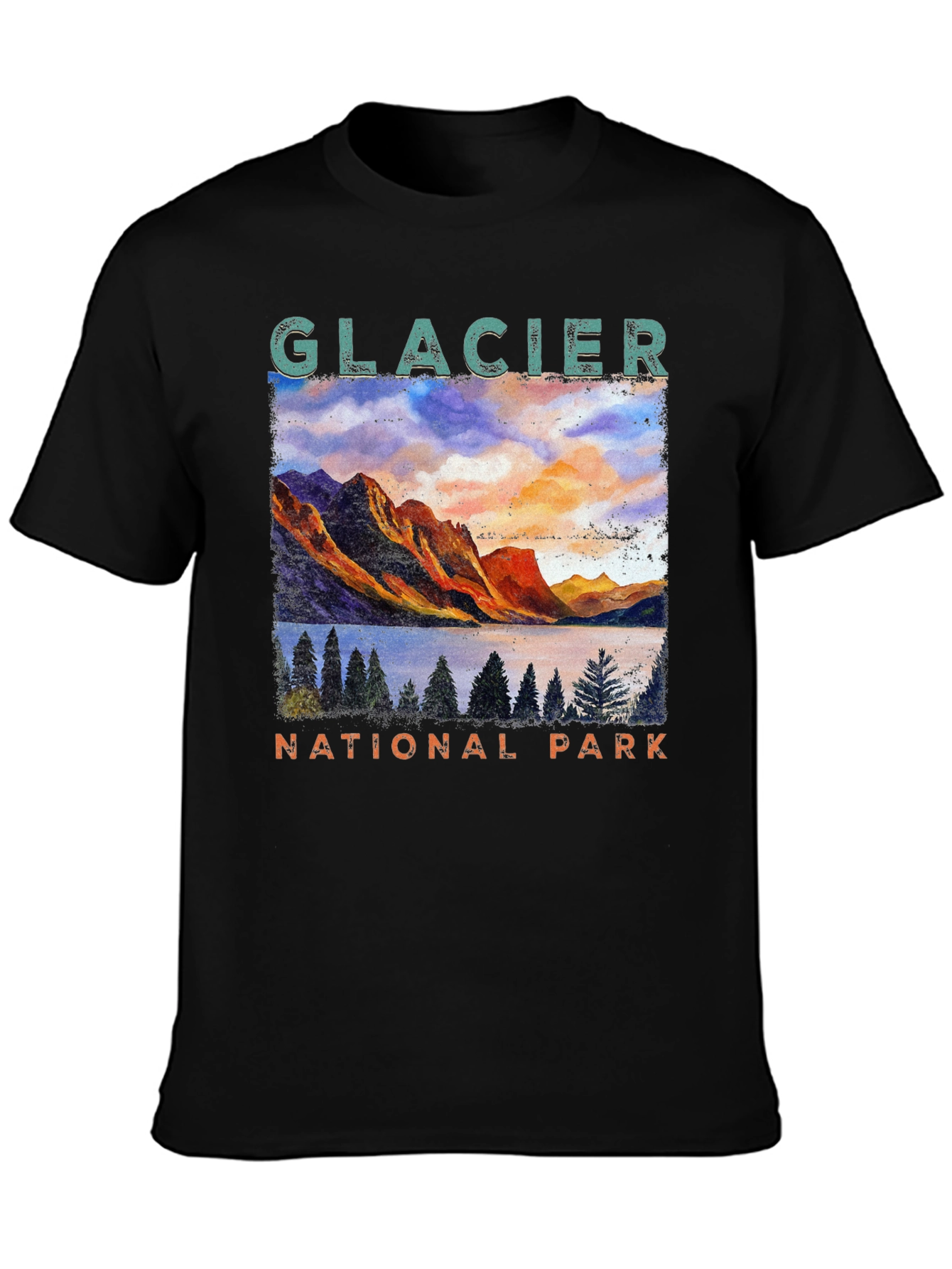 Glacier National Park Graphic T-Shirt
