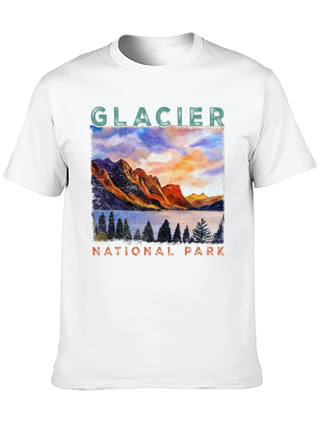 Glacier National Park Graphic T-Shirt