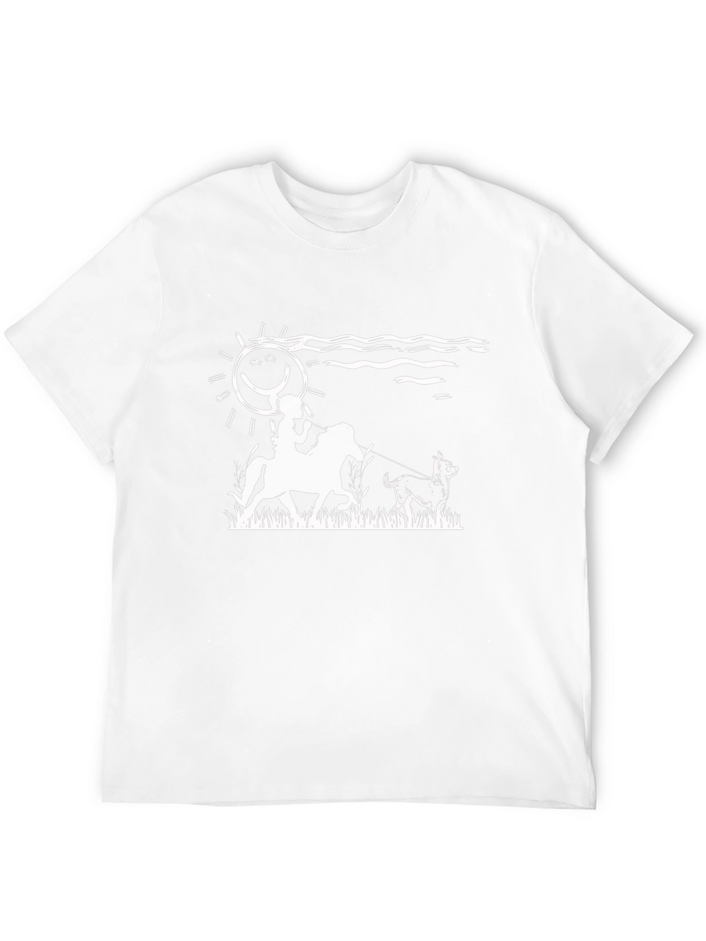 Equestrian Dog Walking T-Shirt