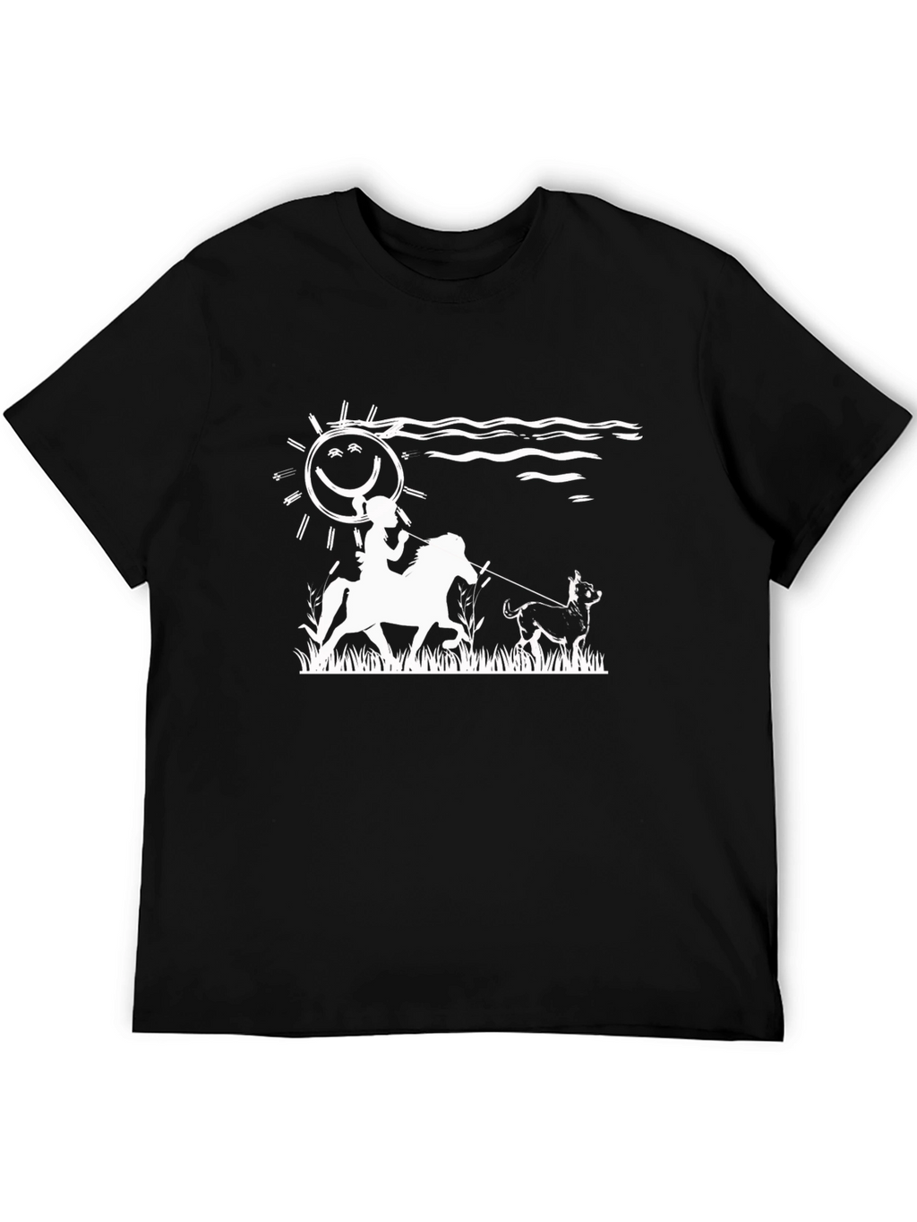 Equestrian Dog Walking T-Shirt