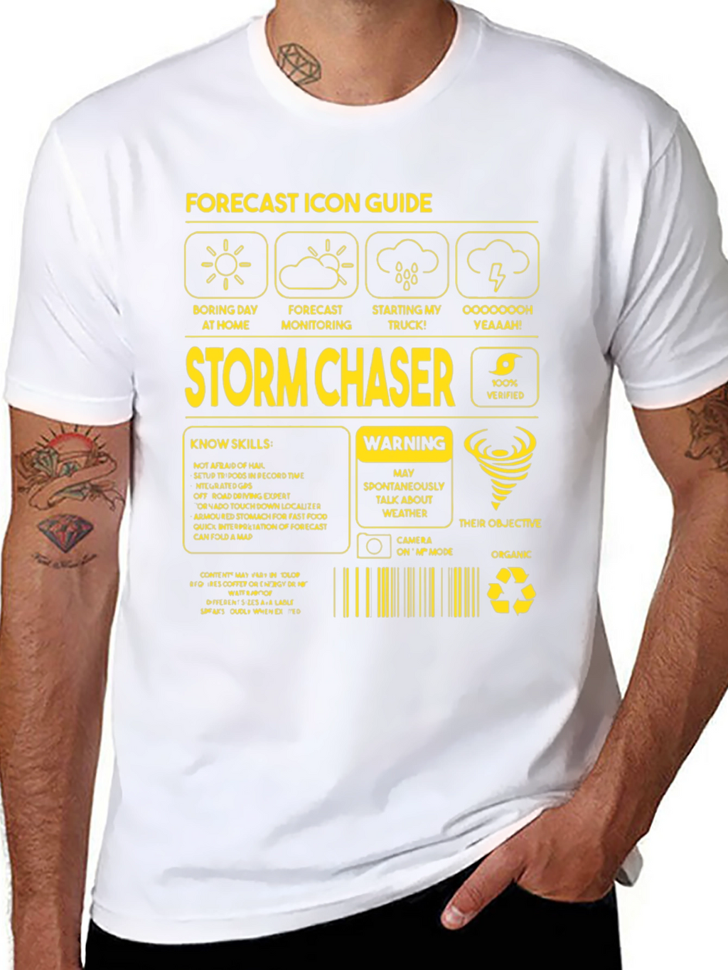 Storm Chaser Forecast Icon Guide T-Shirt