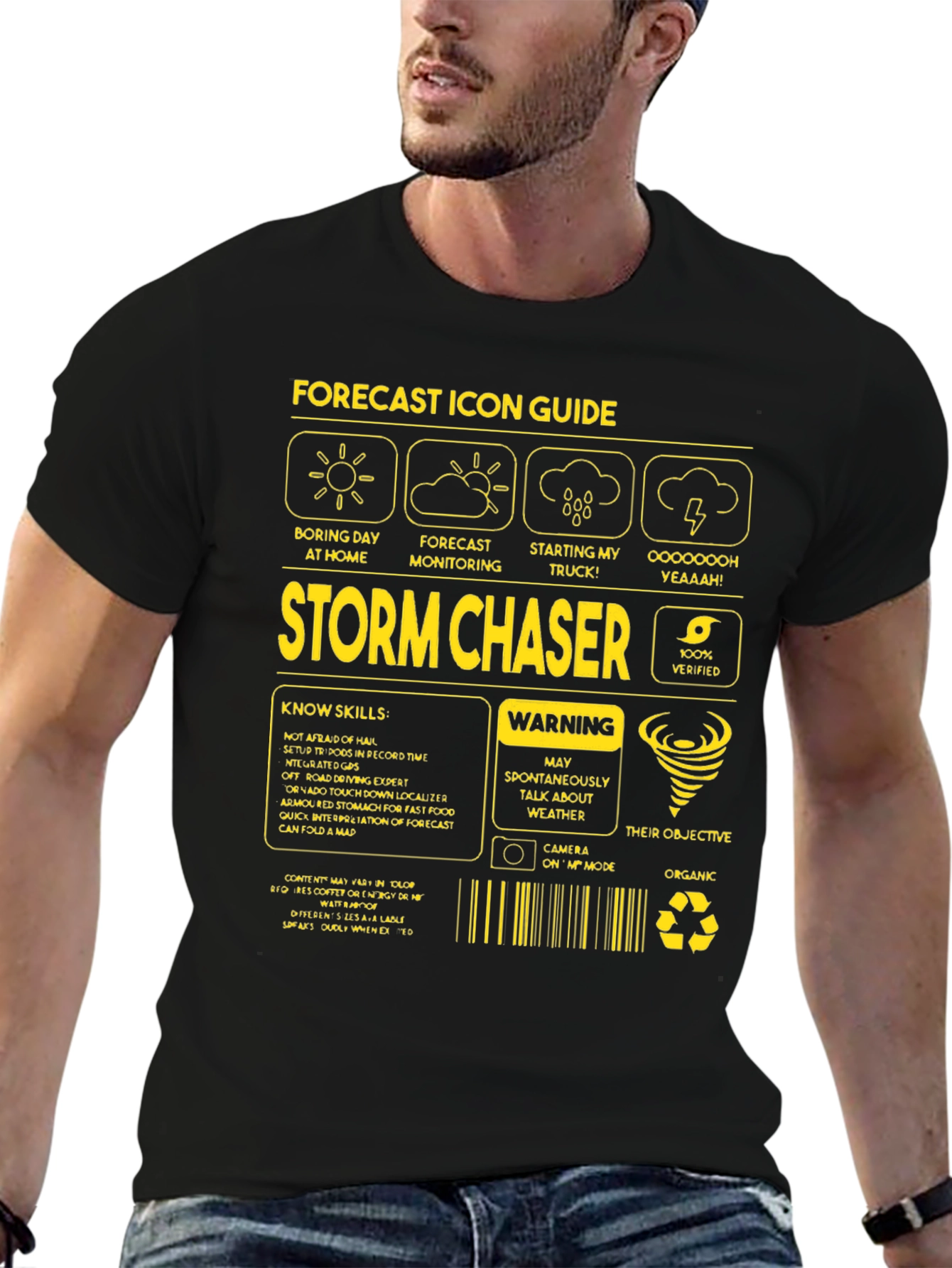 Storm Chaser Forecast Icon Guide T-Shirt