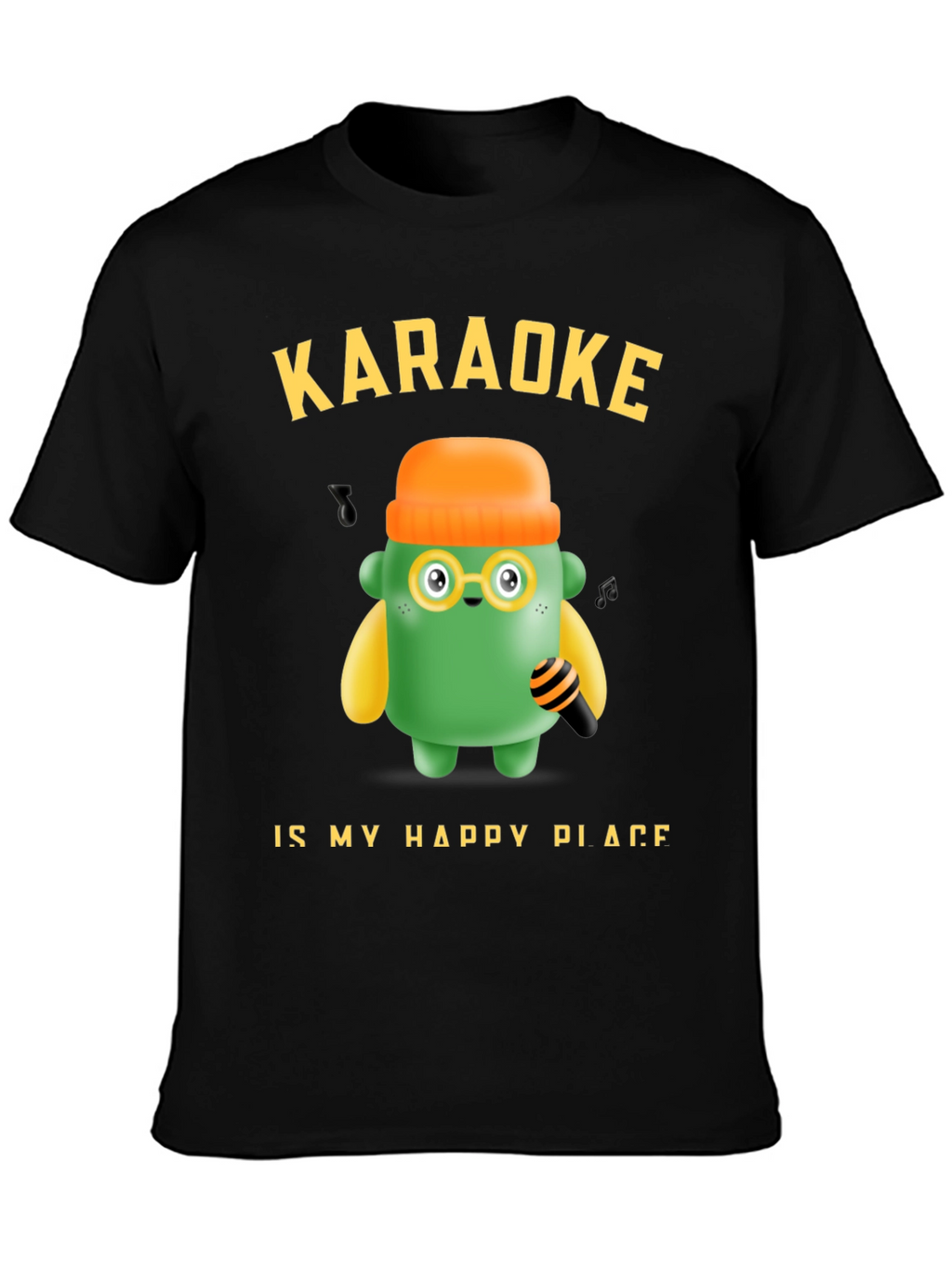 Karaoke My Happy Place T-Shirt Fun Graphic Tee