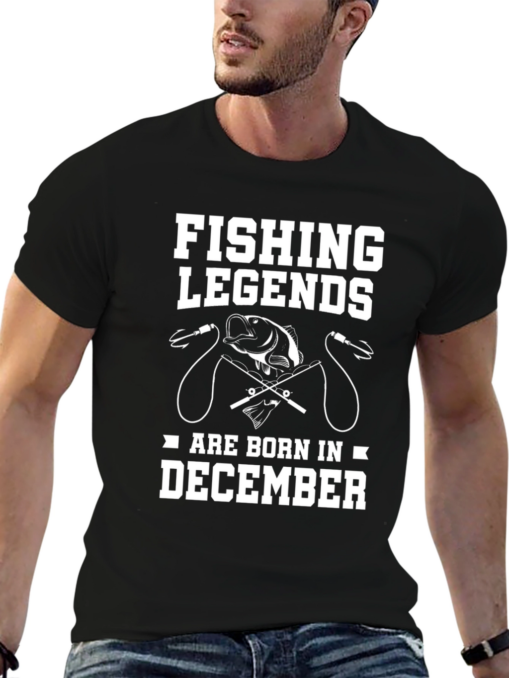 Fishing Legends December Birthday T-Shirt