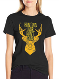 Hunting Hair Dont Care Graphic Tee - Black
