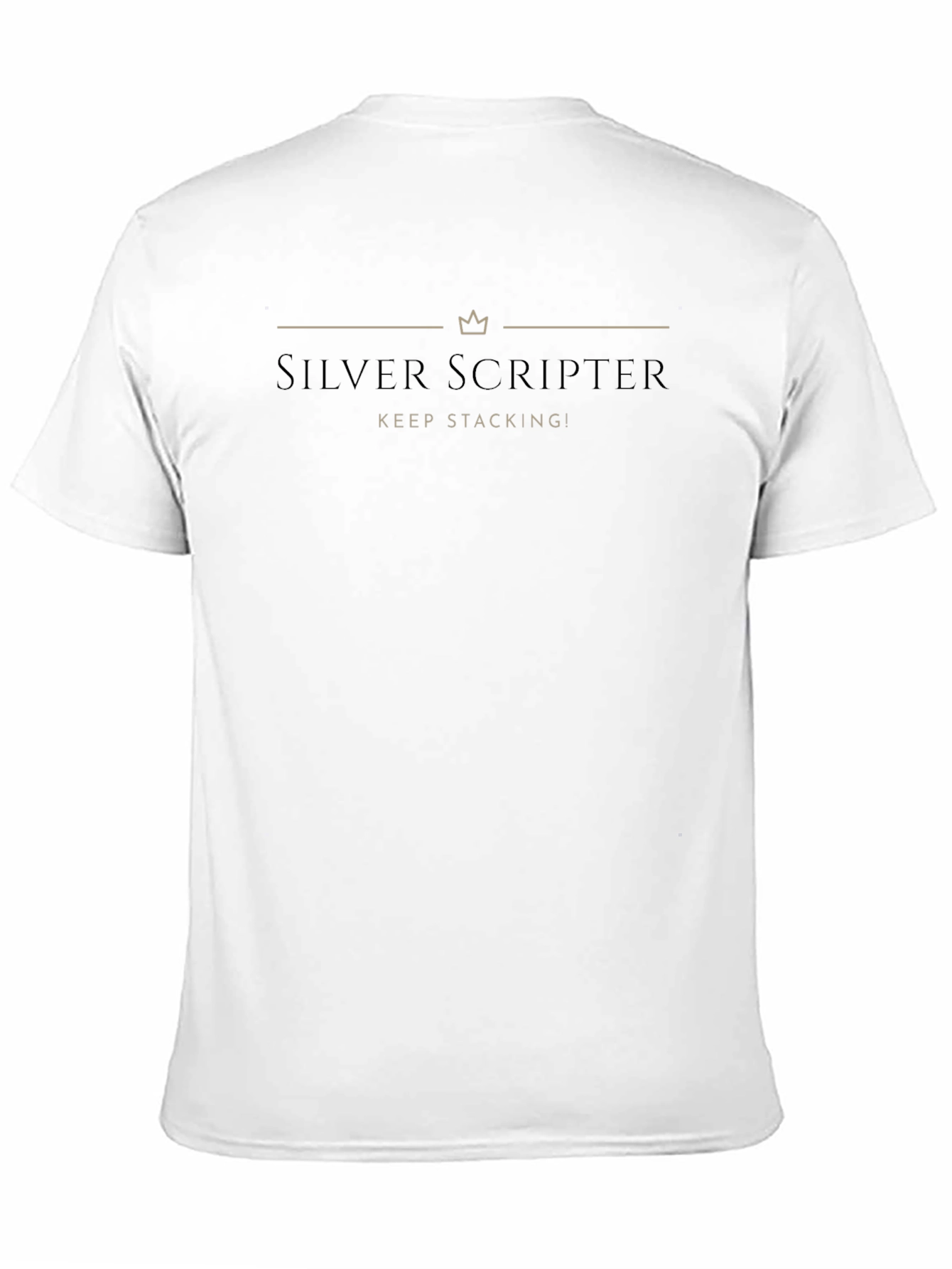 Silver Scripter T-Shirt - Keep Stacking