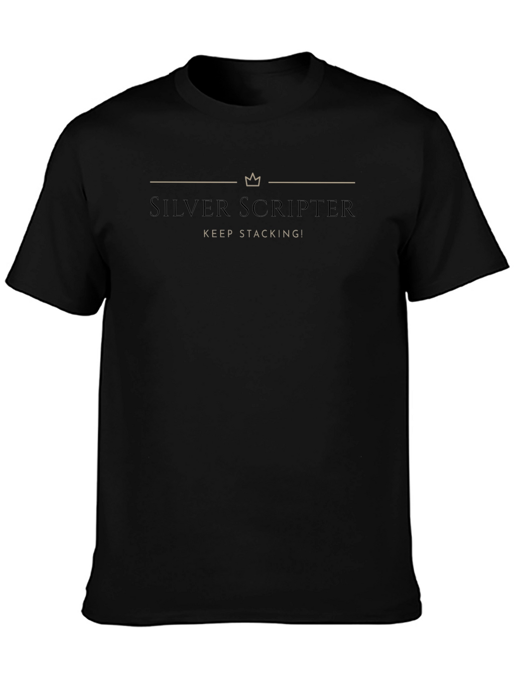 Silver Scripter T-Shirt - Keep Stacking