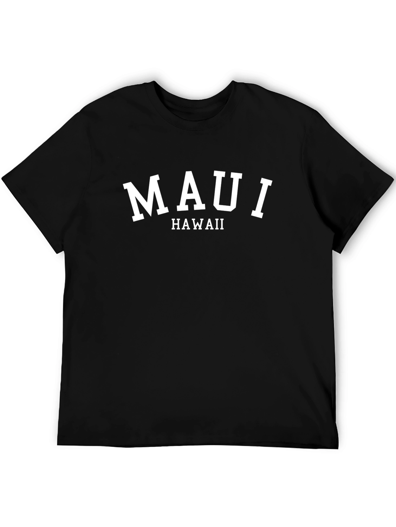 Maui Hawaii Black Graphic T-Shirt