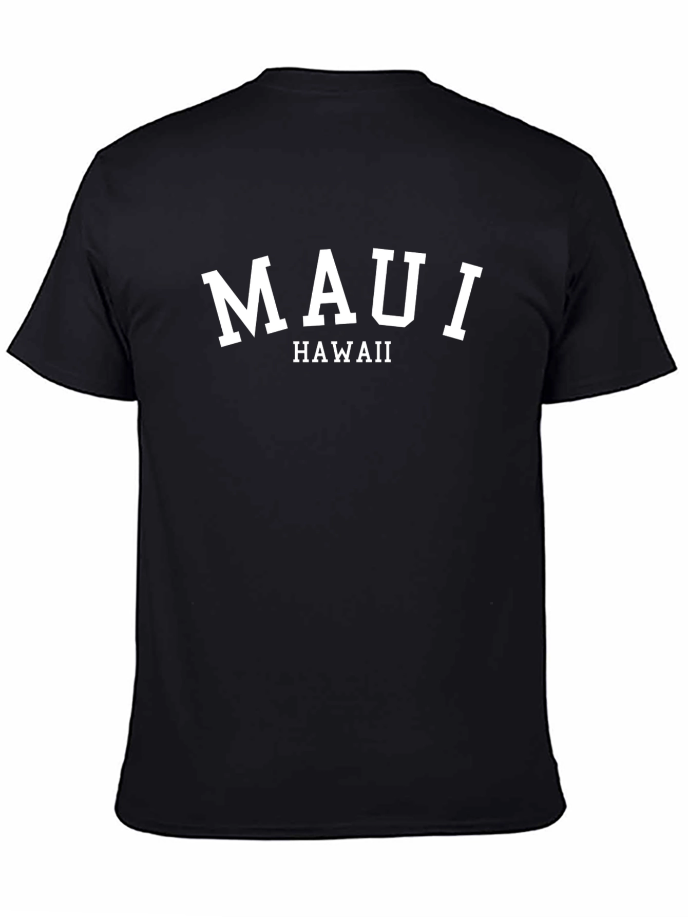 Maui Hawaii Black Graphic T-Shirt